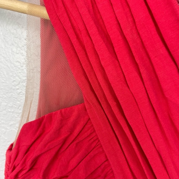 Bailey 44 Pink Coral Body Con Mesh Sleeveless Mini Cocktail Dress - Picture 8 of 9